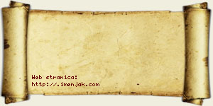 Andjelina Balzamović vizit kartica